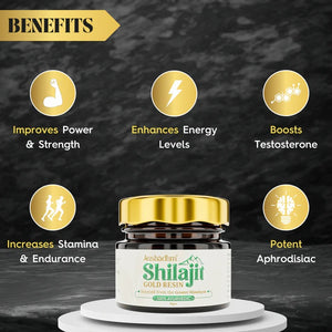 Shilajit 17 Gms | Boosts Performance, Strength & Stamina, Improves Endurance & Builds Muscle Mass