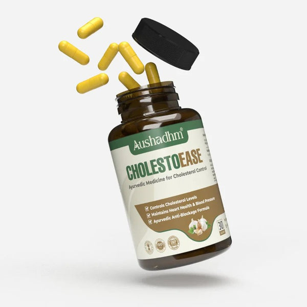 CholestoEase  Ayurvedic Medicine to Control Cholesterol & Support Heart Health (Ministry of Ayush Approved)