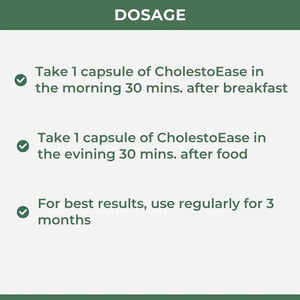 CholestoEase  Ayurvedic Medicine to Control Cholesterol & Support Heart Health (Ministry of Ayush Approved)